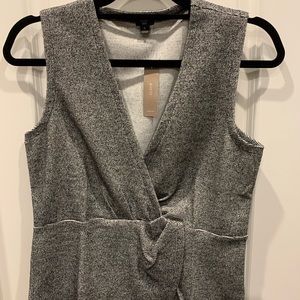 JCrew sleeveless peplum top.